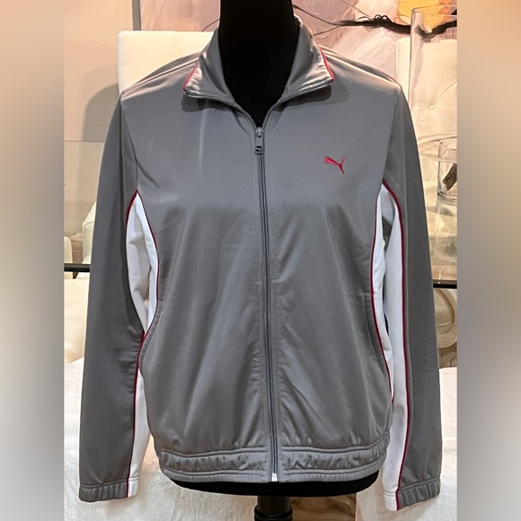 Puma Jackets & Blazers - Woman’s gray Puma jog suit - top/Large, pants/medium